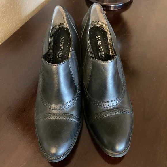 St John’s Bay Leather Heeled Booties - Picture 2 of 7